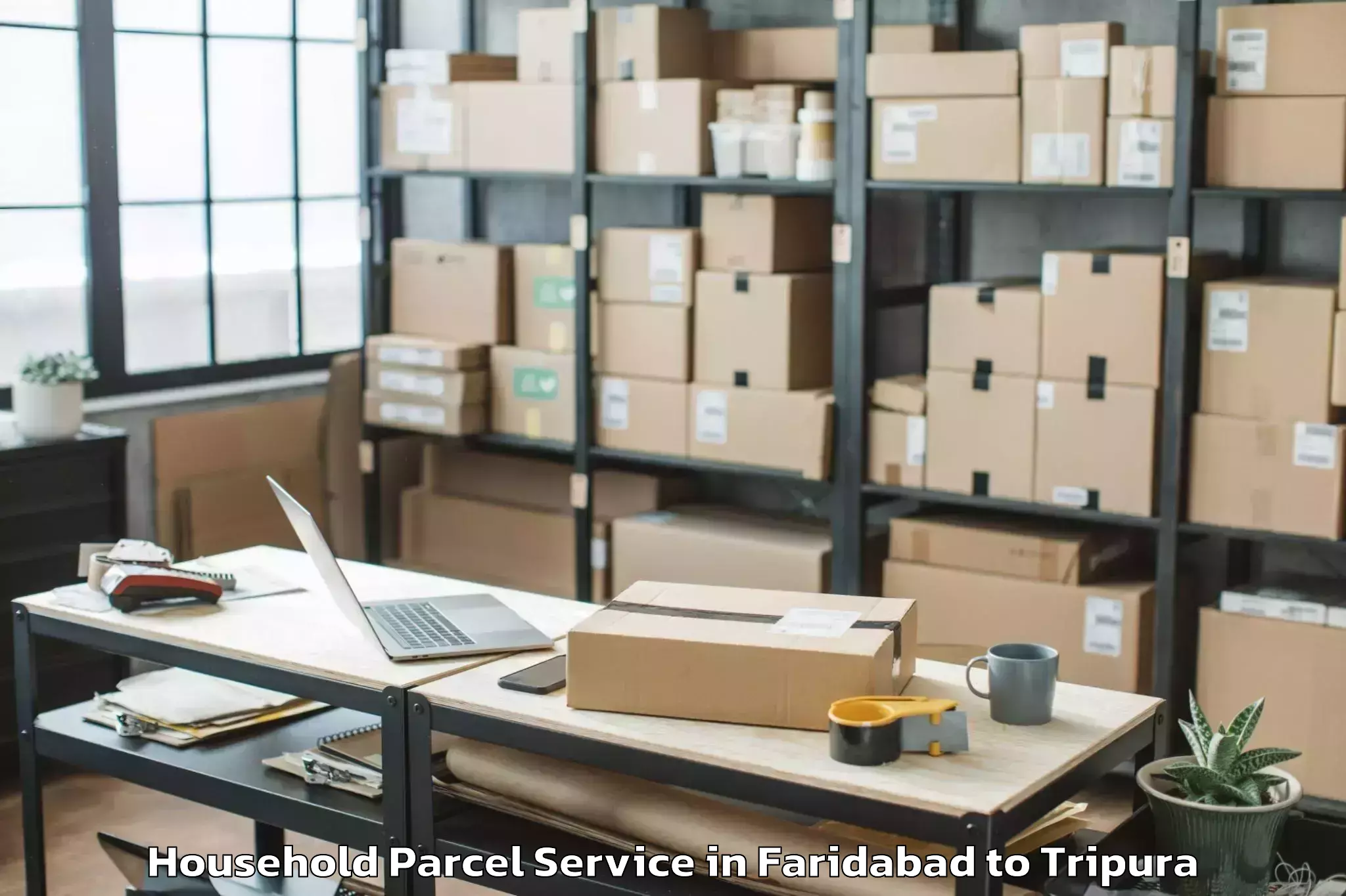 Book Faridabad to Belonia Household Parcel